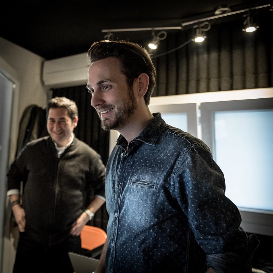 Francesco e Don Max recording studio