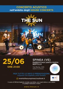 the sun rock band house concert spinea