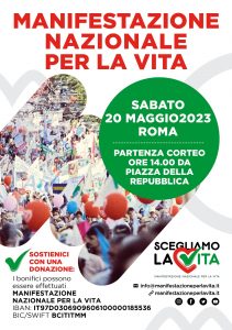 manifestazione per la vita roma 2023