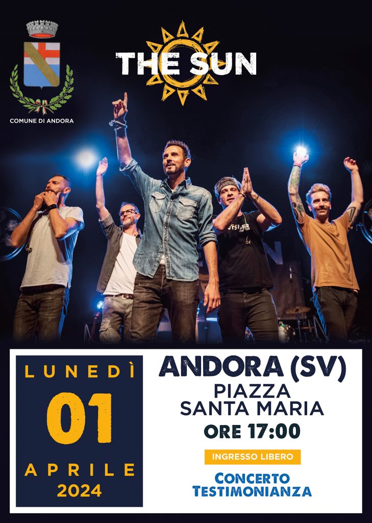 the sun rock band concerto andora savona liguria