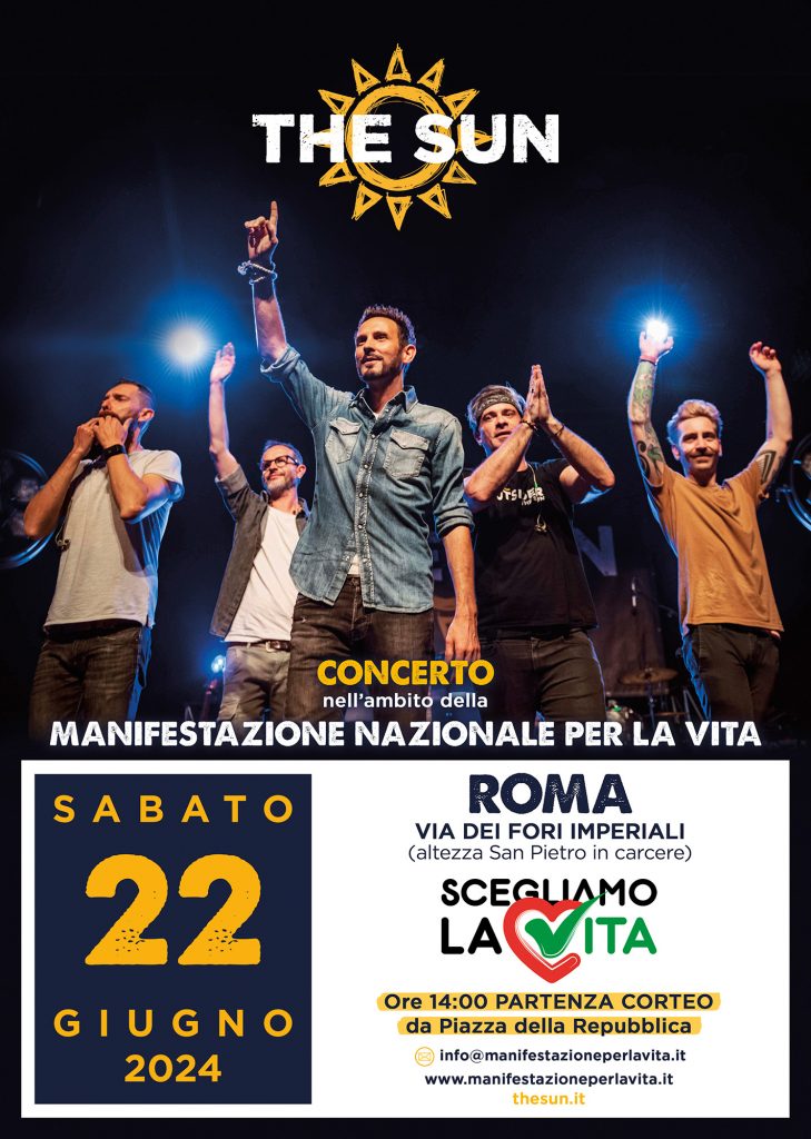the sun rock band concerto roma provita