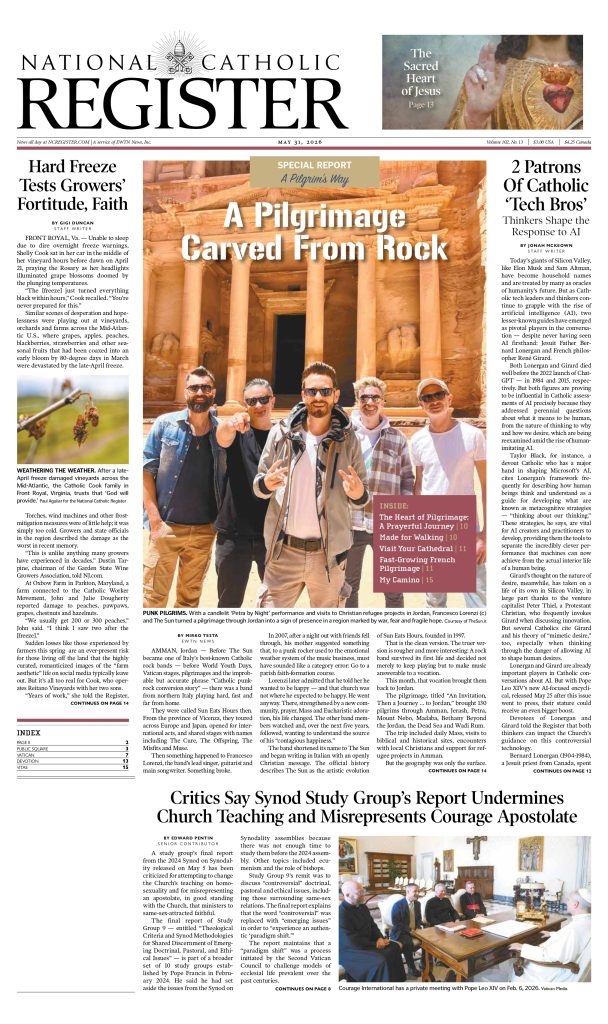 Copertina National Catholic Register